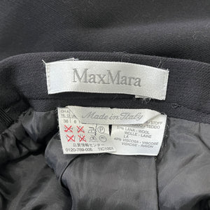 Max Mara Wool × Viscose Fly Front Tailored Jacket and Midi Skirt Set-up
