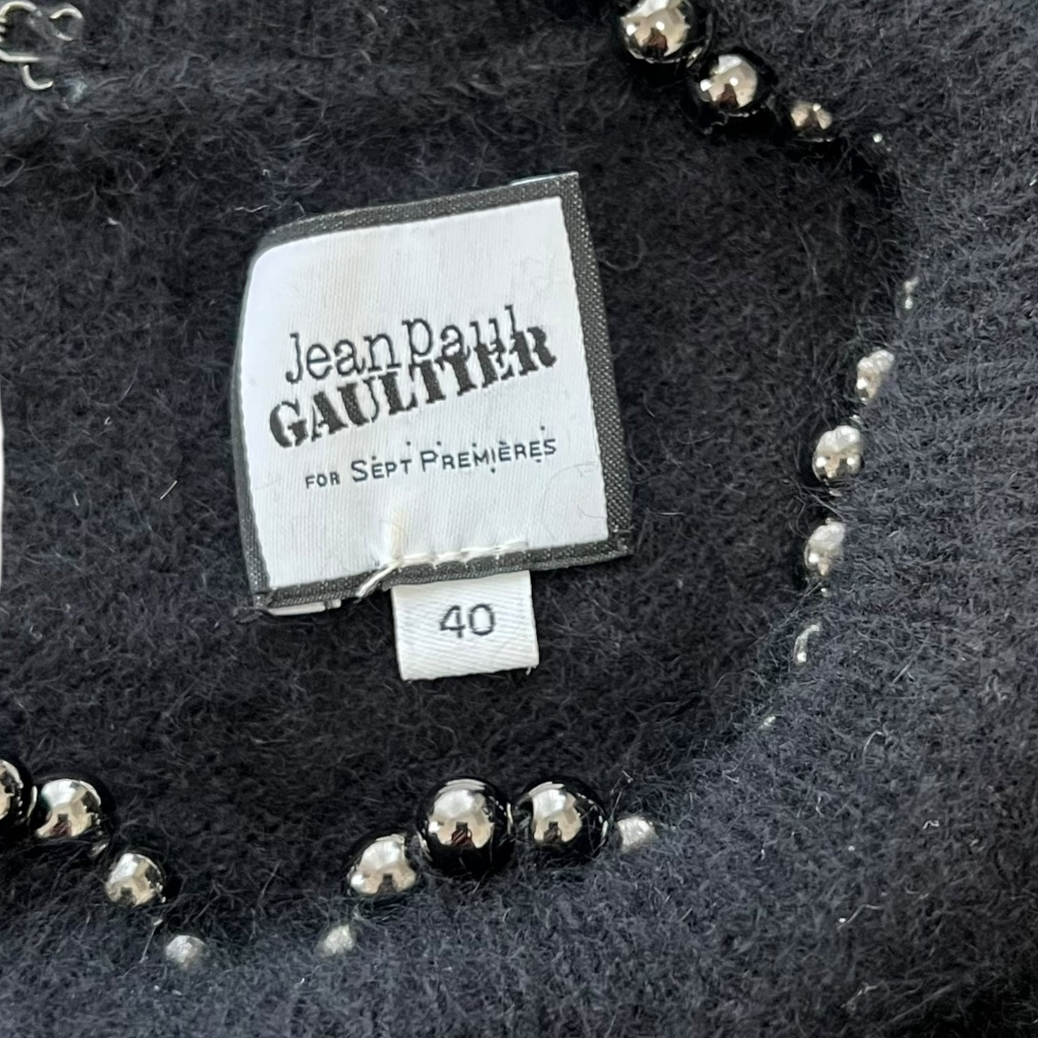 Jean Paul Gaultier Studs Angora S/S Knit
