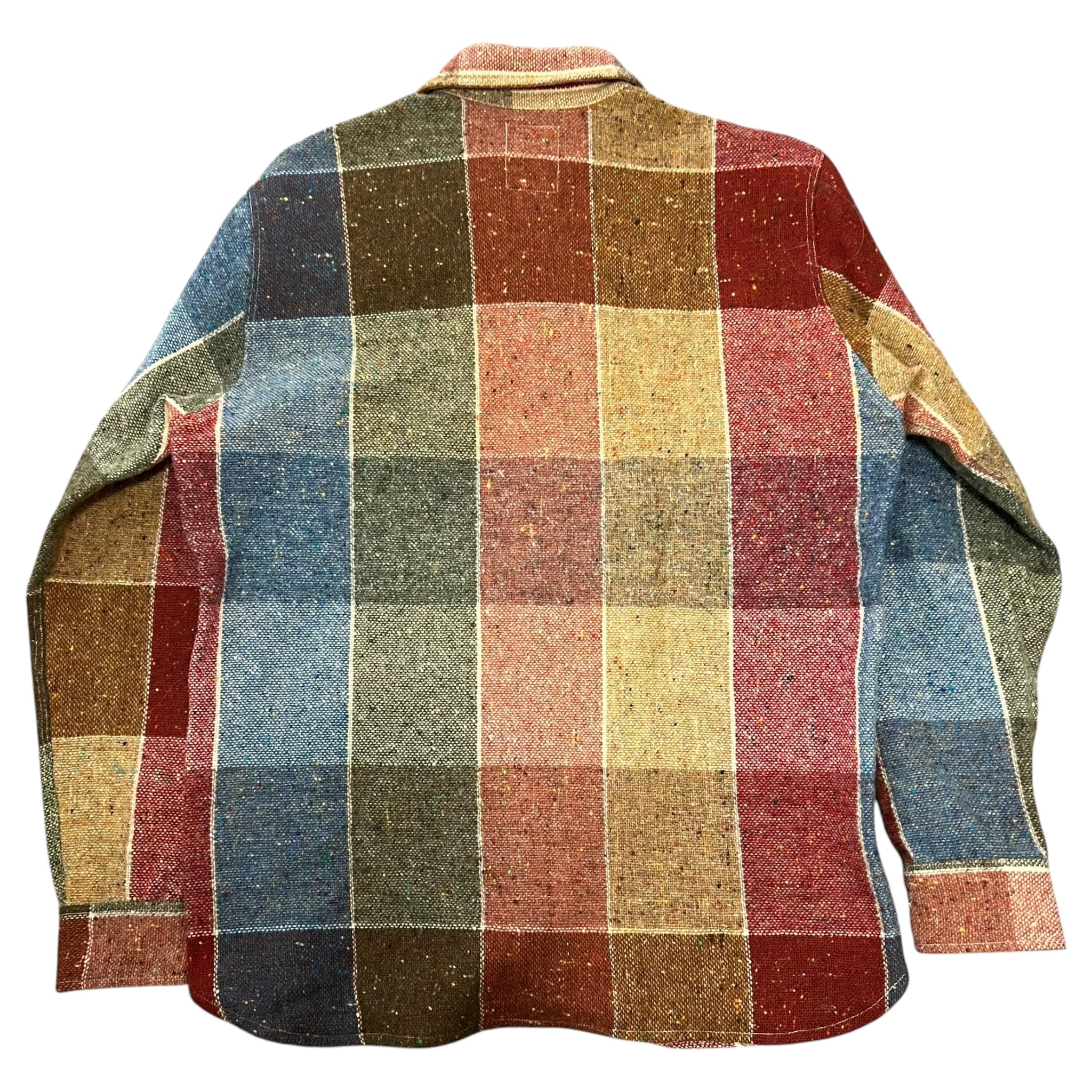GENERAL RESEARCH 2000 Multi Color Wool Check Tweed Shirts