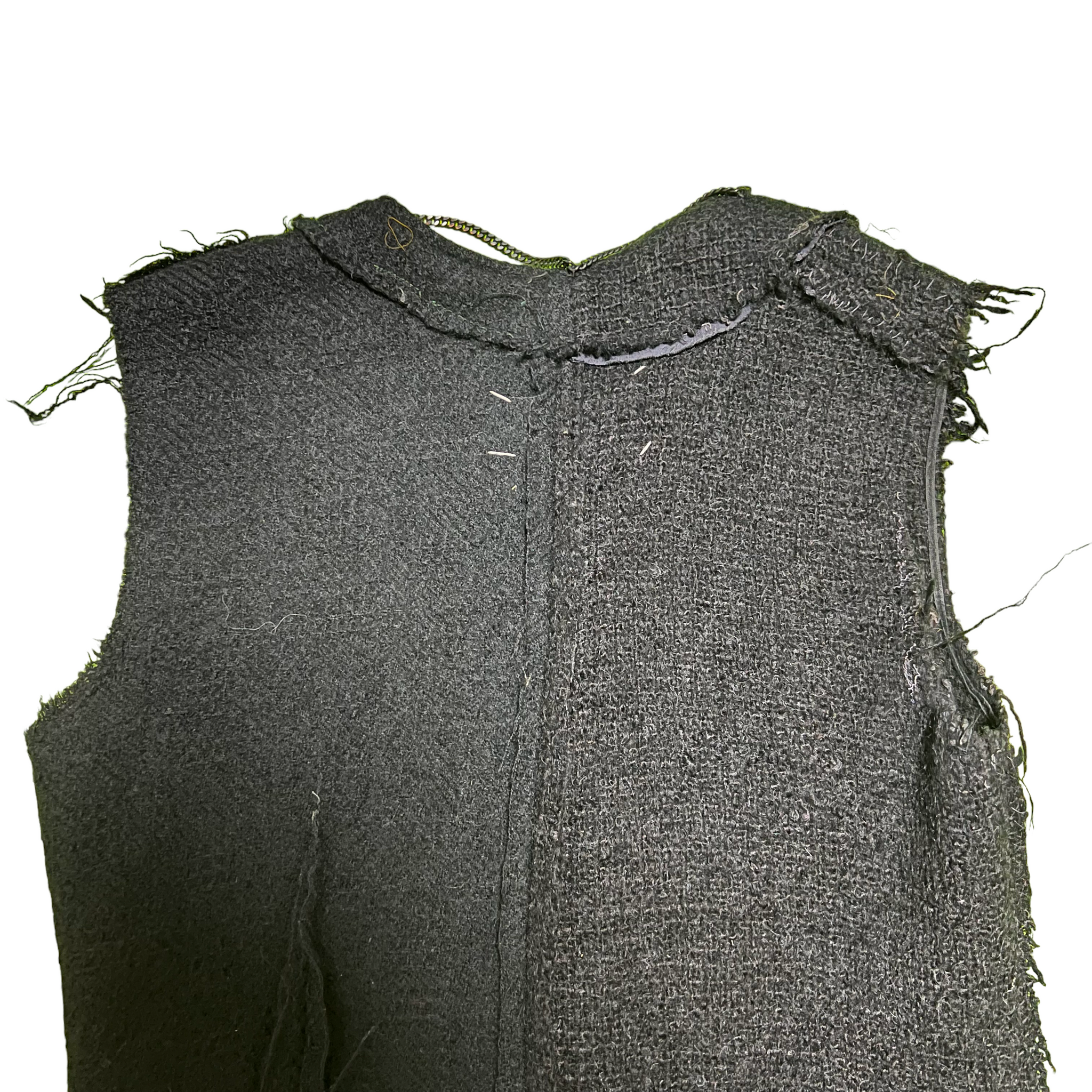 MAISON MARTIN MARGIELA ARTISANAL CHANEL TWEED CUT WORK VEST
