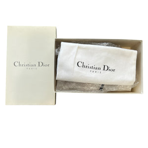 Chirstian Dior John Galliano Street Chic Metal Logo Plate Mule / Heel sandal