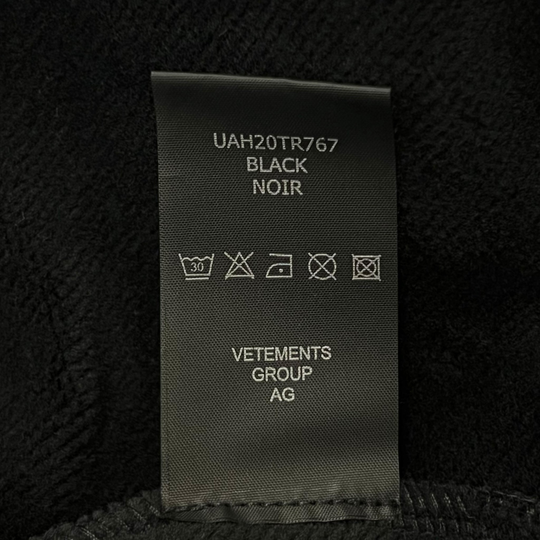 VETEMENTS 2019 Demna Gvasalia Reverse Anarchy Incognito Hoodie
