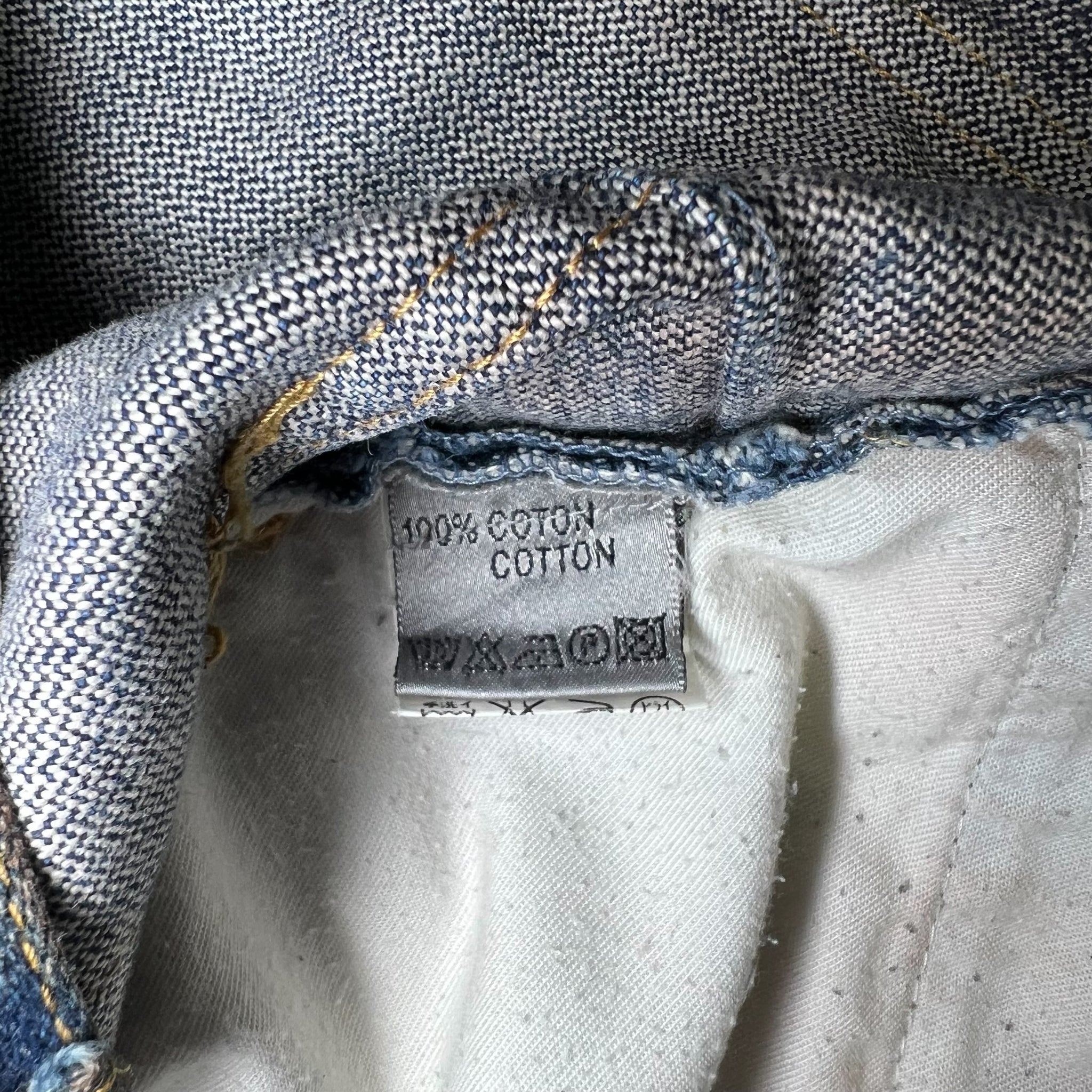 DIOR HOMME 2005AW DUST BACK ZIP DENIM PANTS HEDI SLIMANE