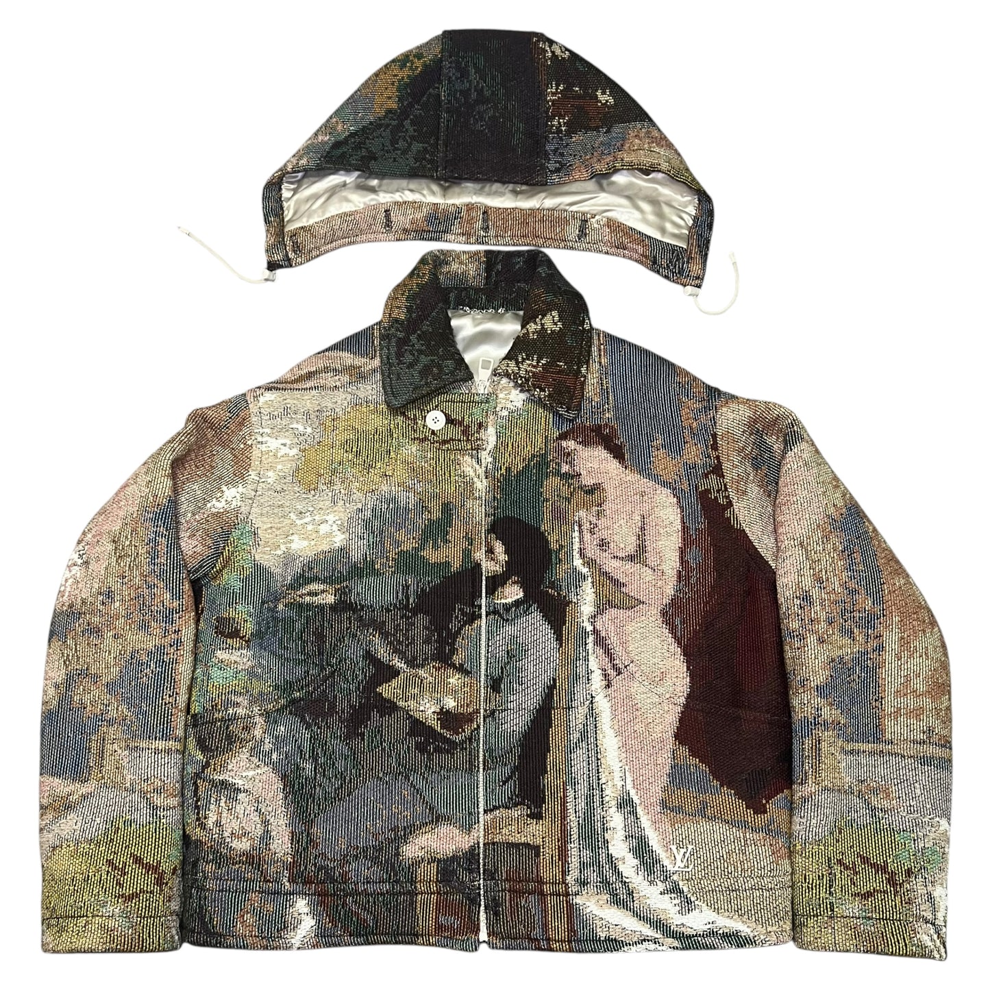 LOUIS VUITTON 2022AW Tapestry Art Military Hoodie Blouson