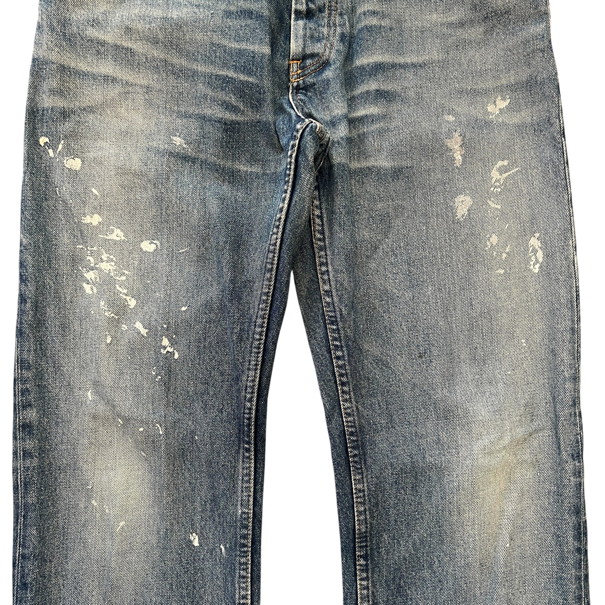Helmut Lang 2000s Paint-Splattered Painter Jeans
