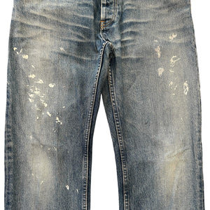 Helmut Lang 2000s Paint-Splattered Painter Jeans