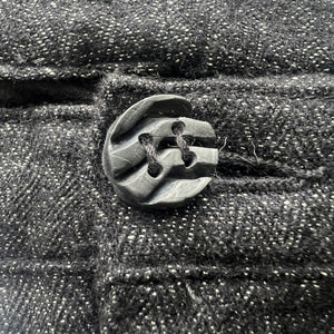 COMME DES GARCONS HOMME PLUS 2012AW GLITTER WOOL BLACK SILVER TROUSERS