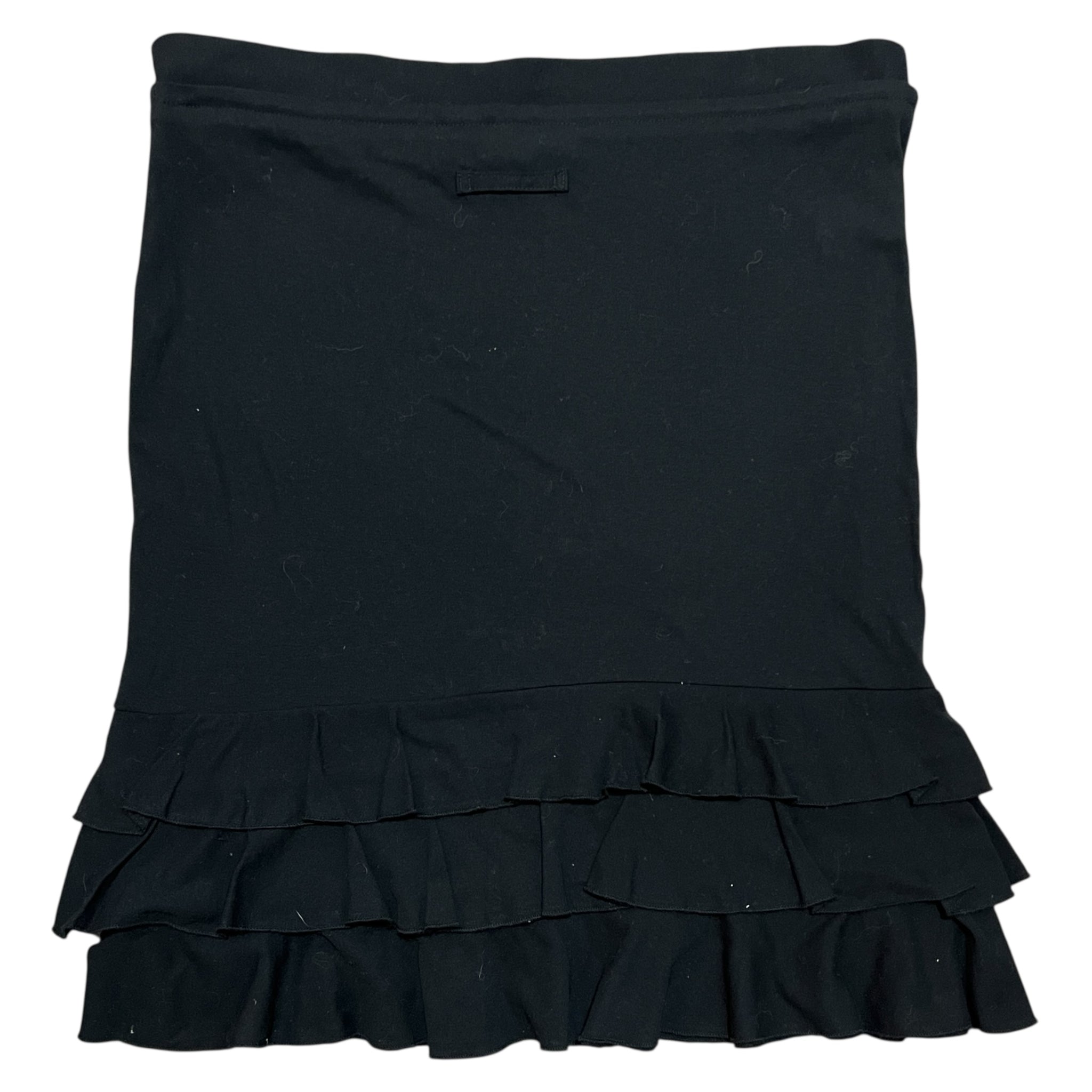 Jean Paul GAULTIER FEMME Waist Zip Line Ruffled Skirt