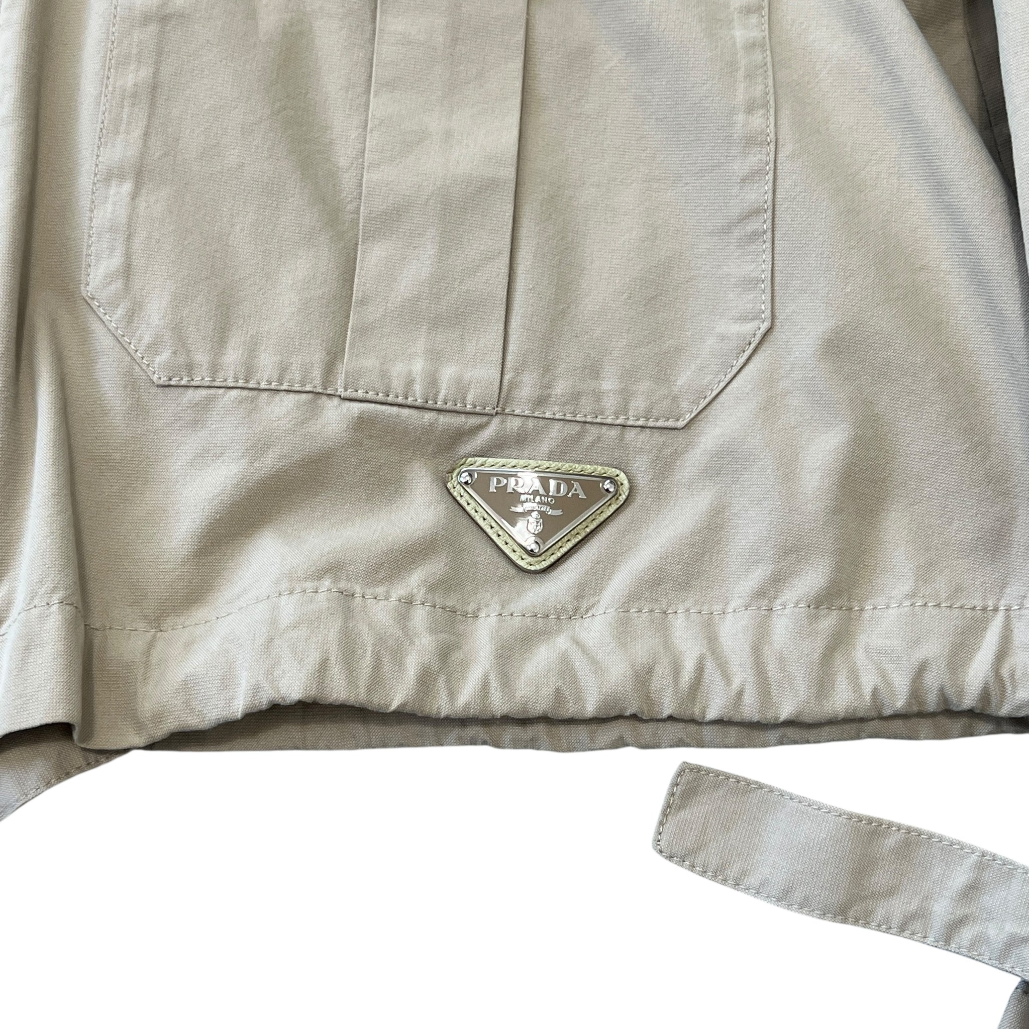 PRADA Wrapping Straps Short Length Coat