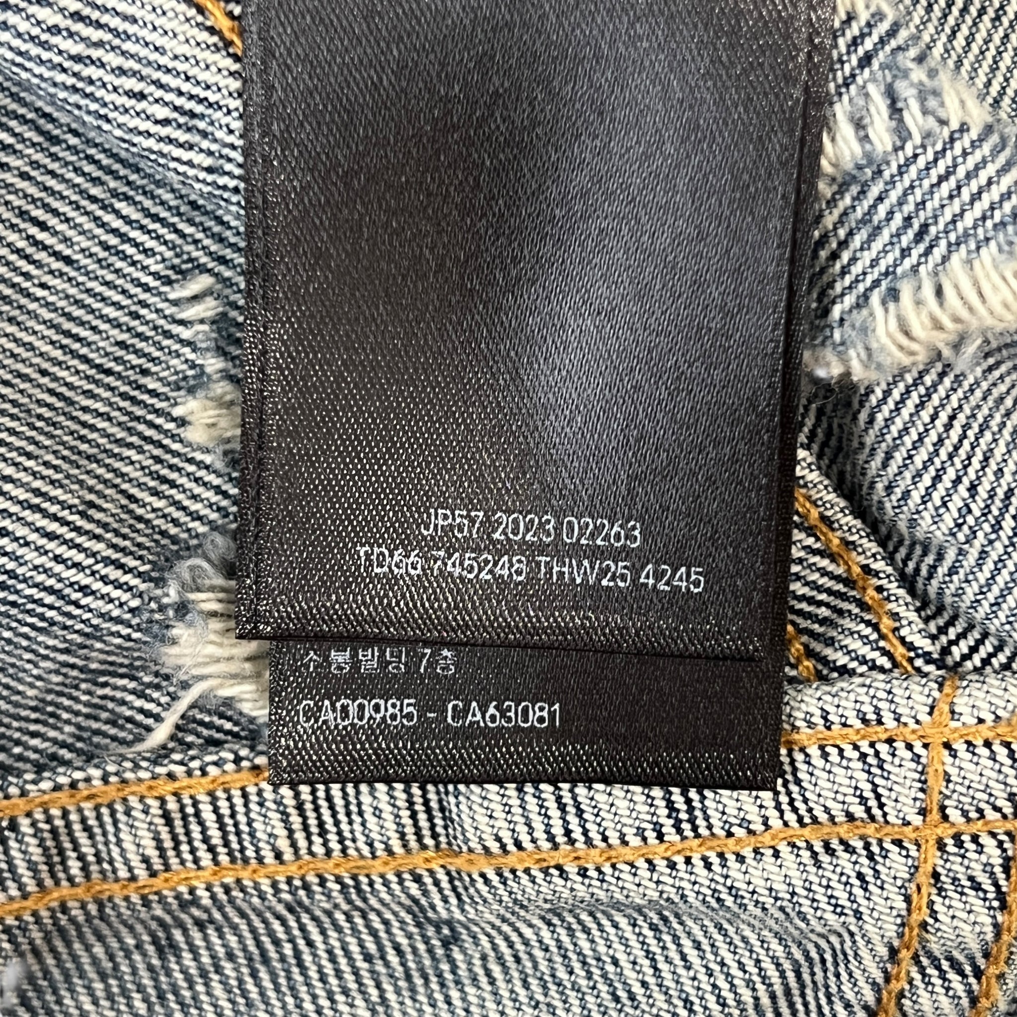 BALENCIAGA 2023SS Super Destroyed Large Fit Baggy Denim Pants