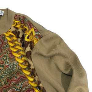 CELINE Silk Scarf Cardigan