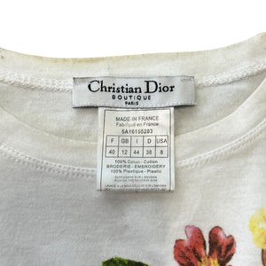 Christian Dior John Galliano Flower Sequins T-Shirts