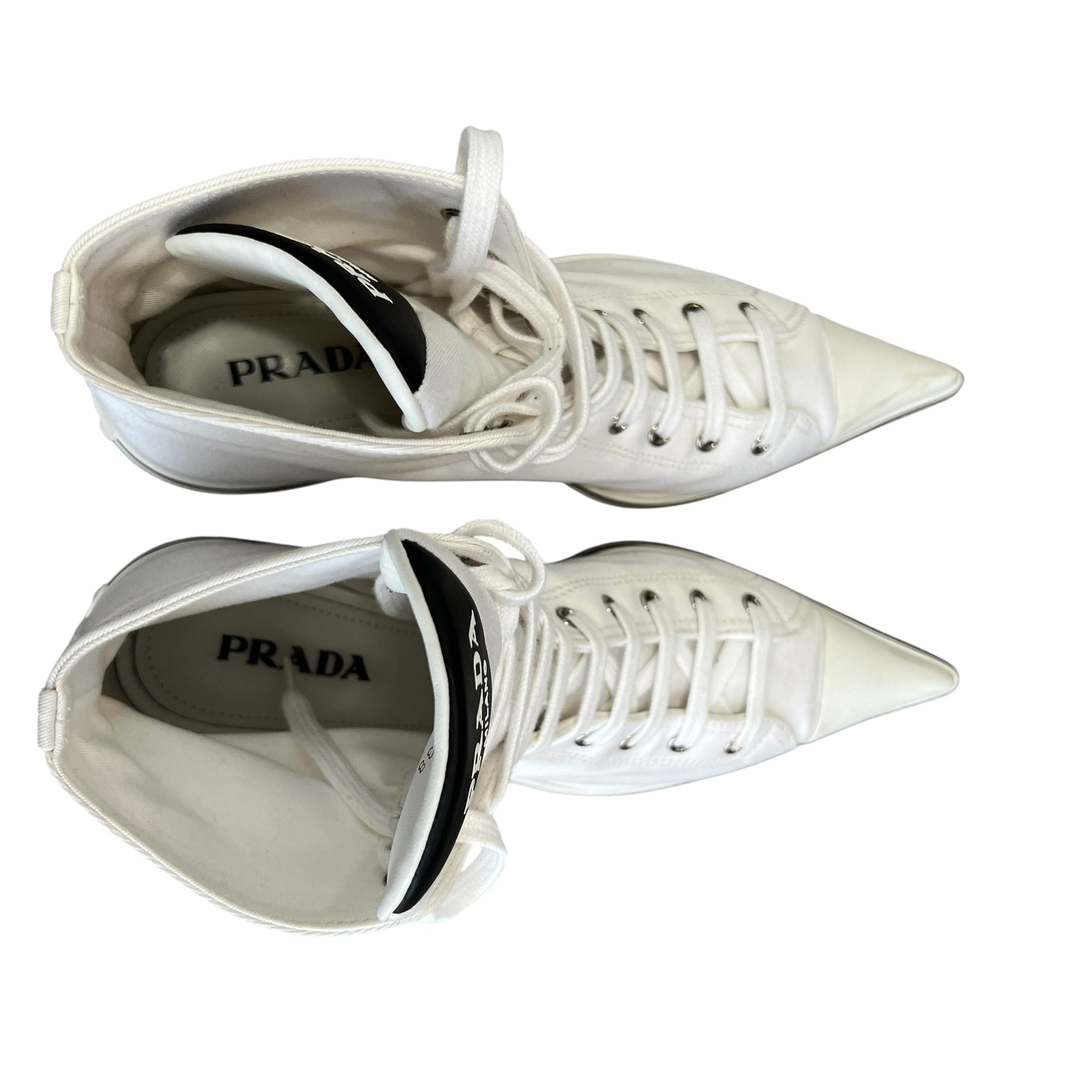 PRADA 2021SS SYNTHESIS HEELED HIGH-TOPSNEAKERS