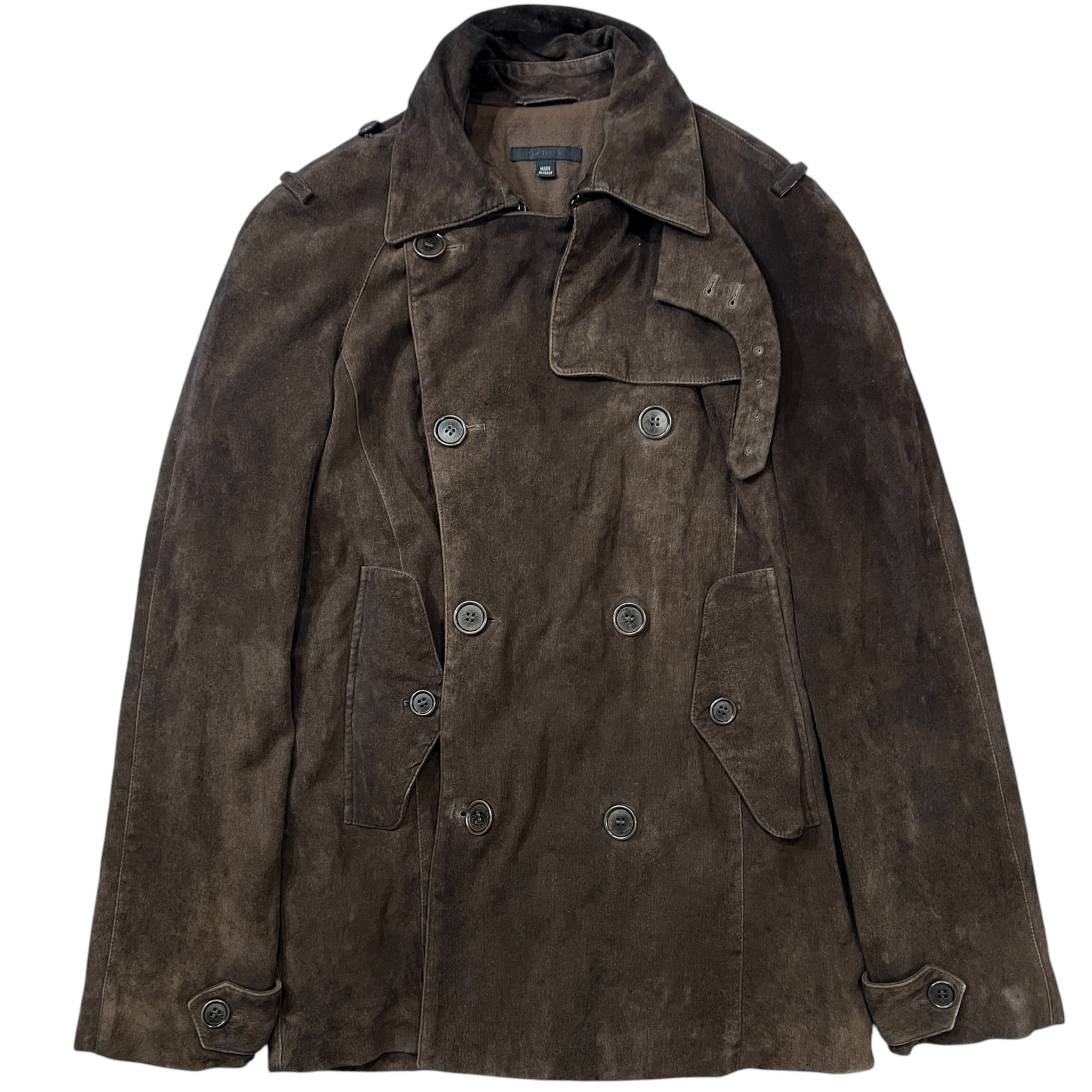HELMUT LANG 2004AW Suede Leather Coat Jacket
