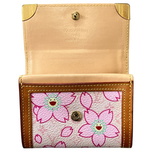 LOUIS VUITTON × Takashi Murakami Monogram Cherry Blossom Coin Purse