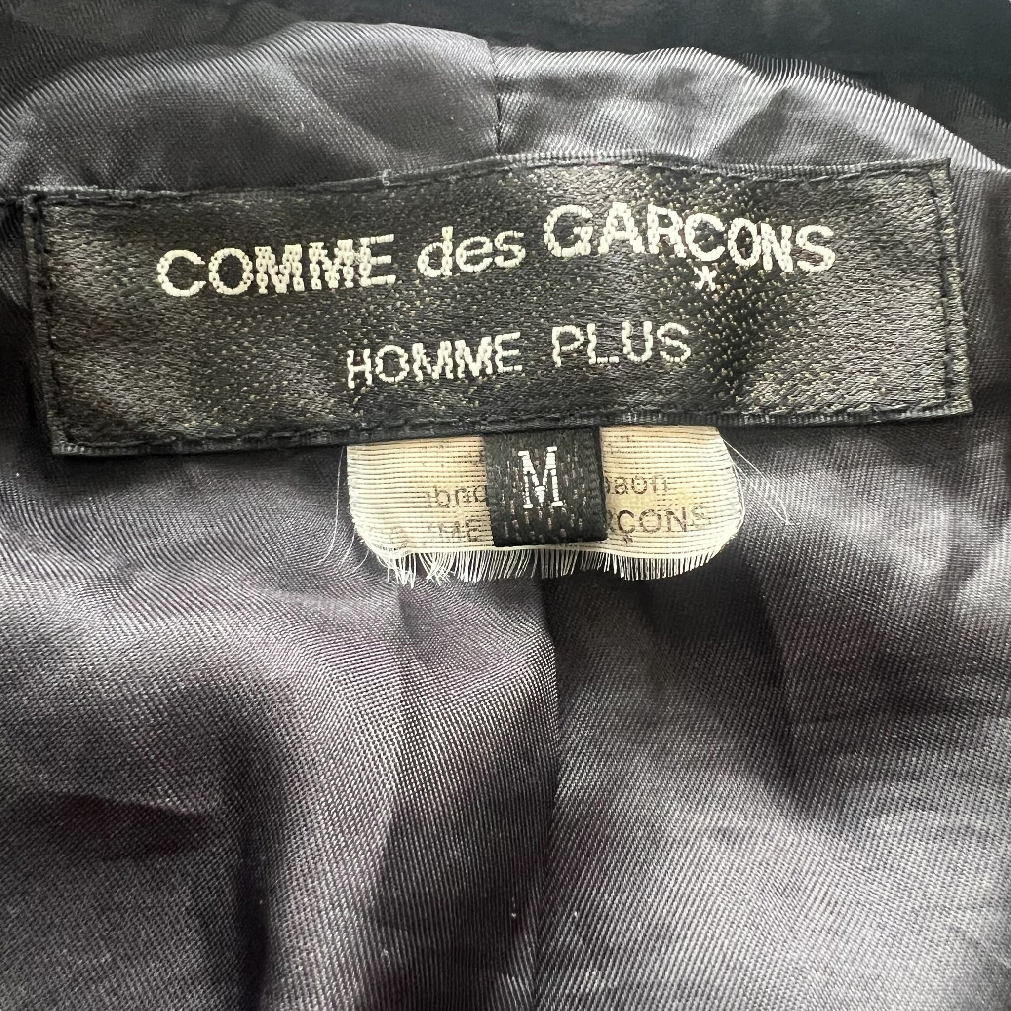 COMME DES GARCONS HOMME PLUS 2009AW VELVET PADDED POCKET ZIP JACKET