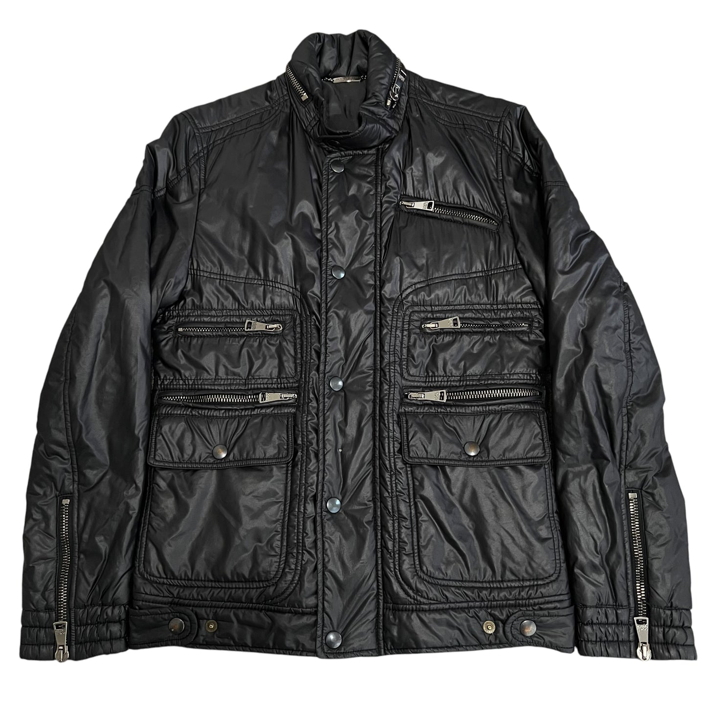 DOLCE&GABBANA  Multi Pocket Nylon Single Riders Jacket