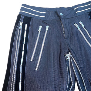 DOLCE&GABBANA 2001SS MULTI ZIP MESH TRACK PANTS