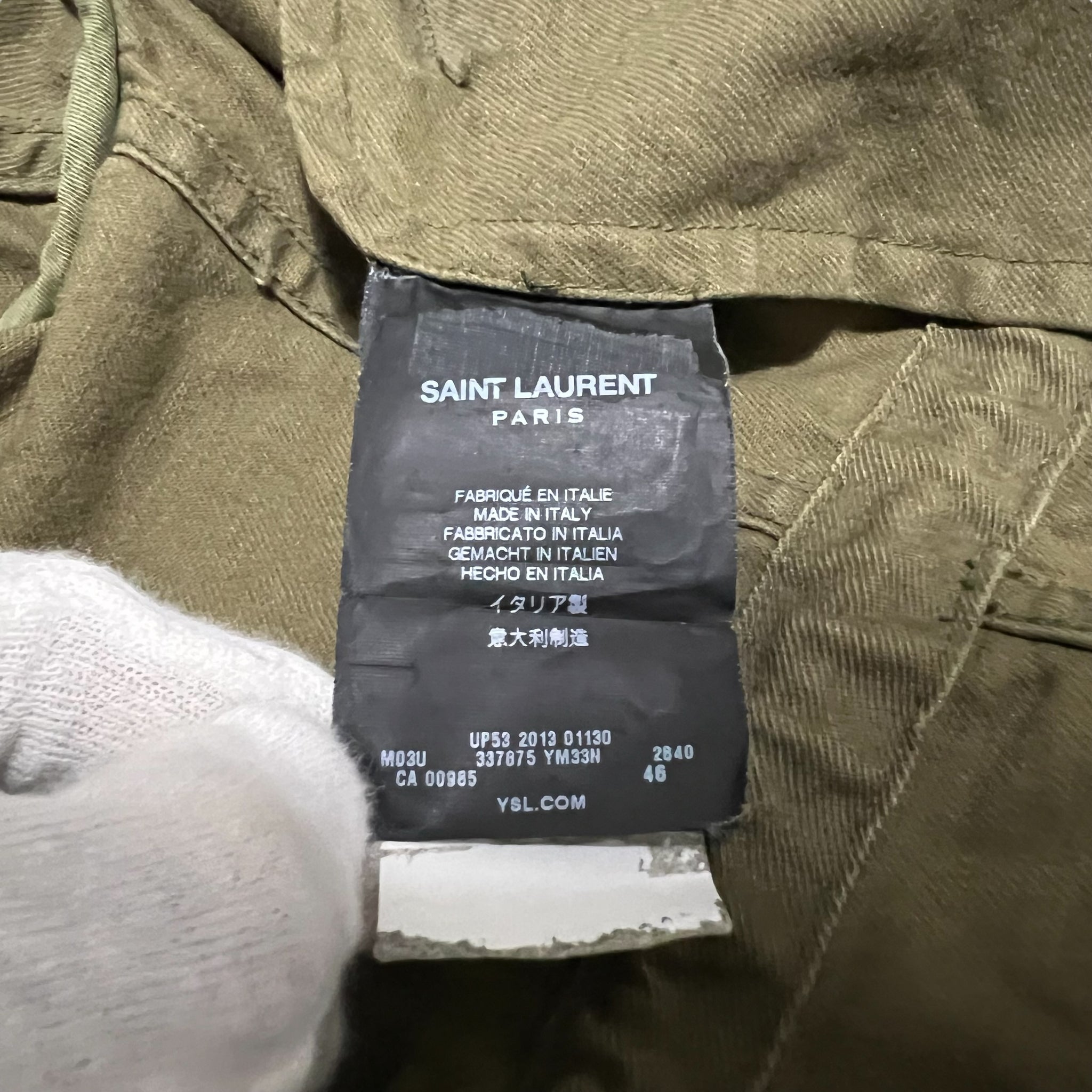 SAINT LAURENT PARIS 2014SS HEDI SLIMANE Military Coat