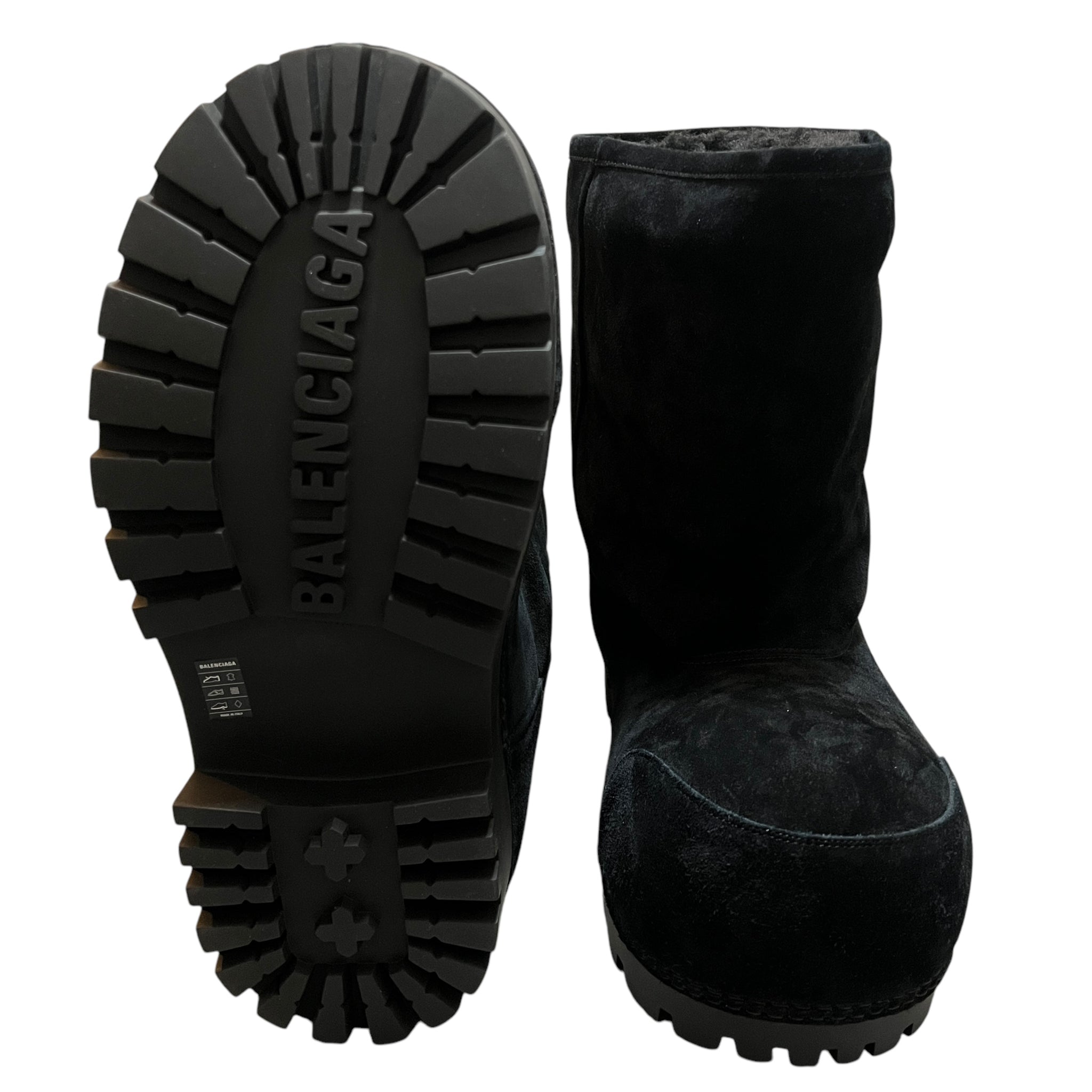 BALENCIAGA 2024 Fall Collection ALASKA FUR LOW BOOT SUEDE FAKE SHEARING