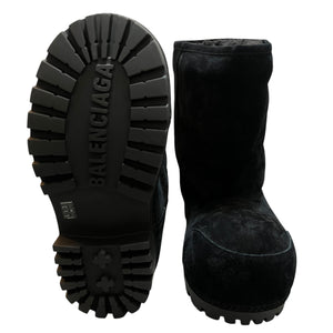 BALENCIAGA 2024 Fall Collection ALASKA FUR LOW BOOT SUEDE FAKE SHEARING