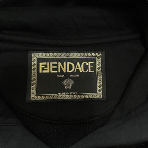 VERSACE × FENDI Logo Embroidery Hoodie
