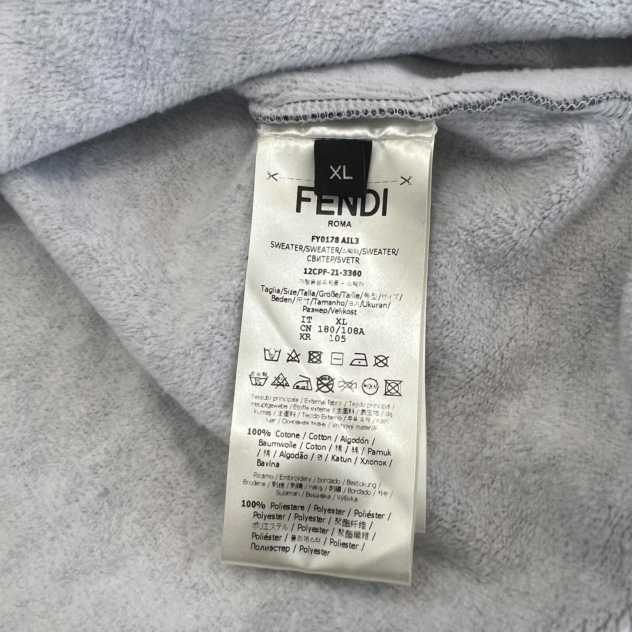 FENDI 2022SS ×KIM JONES Moonlight Knit Cotton  Sweater
