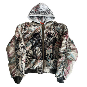 MOWALOLA Graffiti Reversible Bomber Jacket L – SEVENSTARCLOTHING