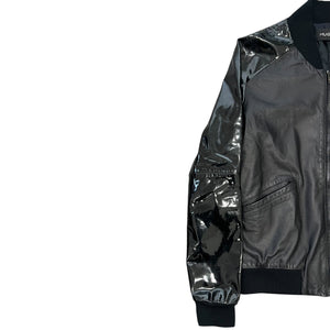 MUGLER Rubber Hybrids Zip-up Bomber Jacket