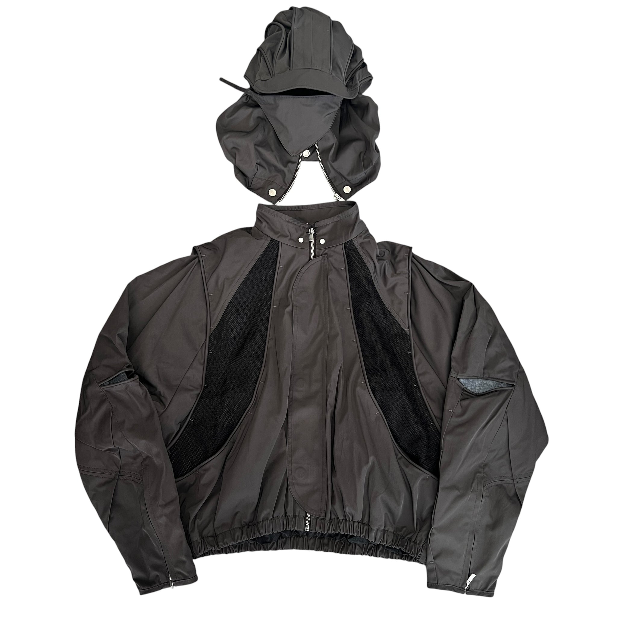 FFF POSTAL SERVICE 2026SS Parachute Wired Mask Jacket Brown