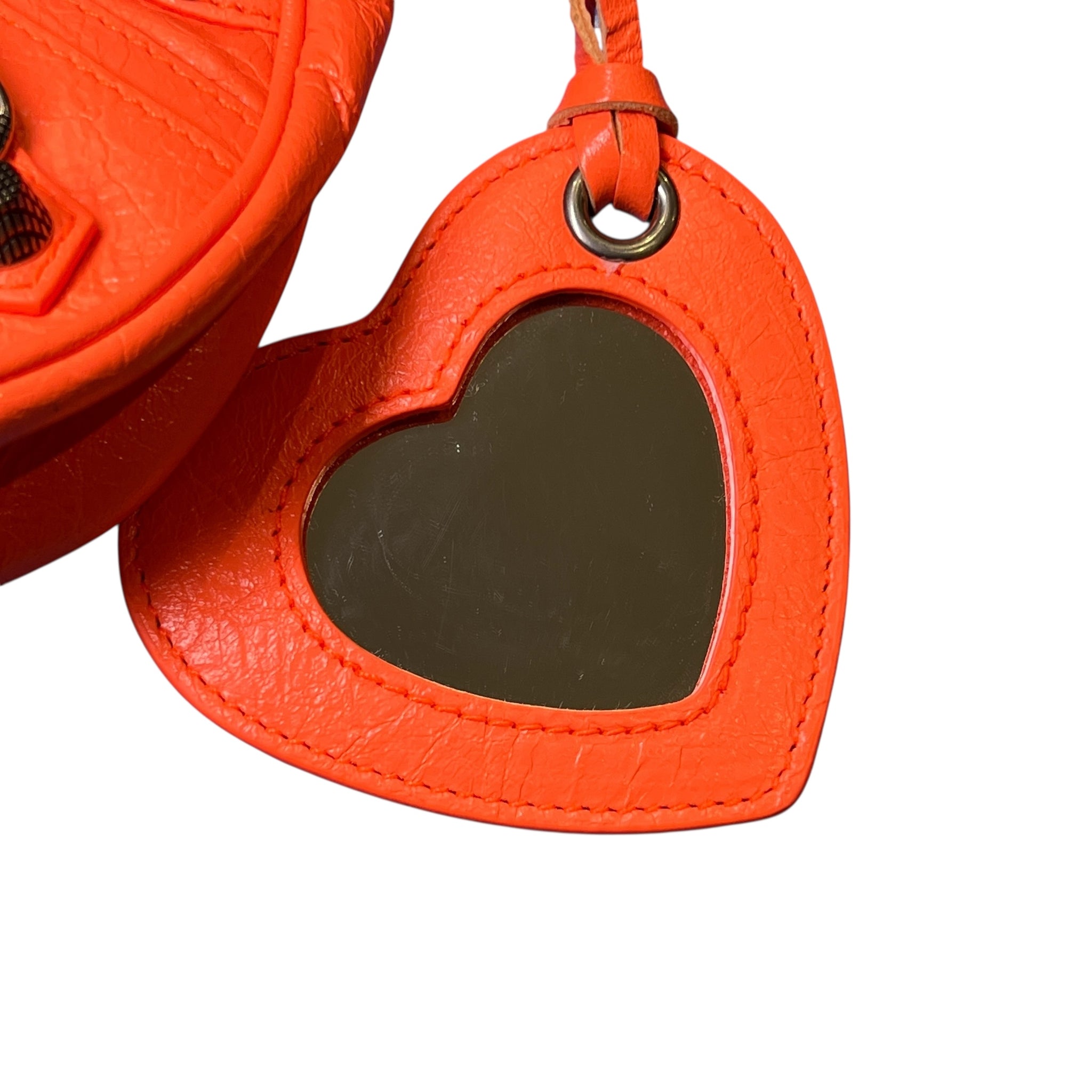 BALENCIAGA 2023SS Le Cagole Shoulder Bag XS Arena Lamb Neon Orange