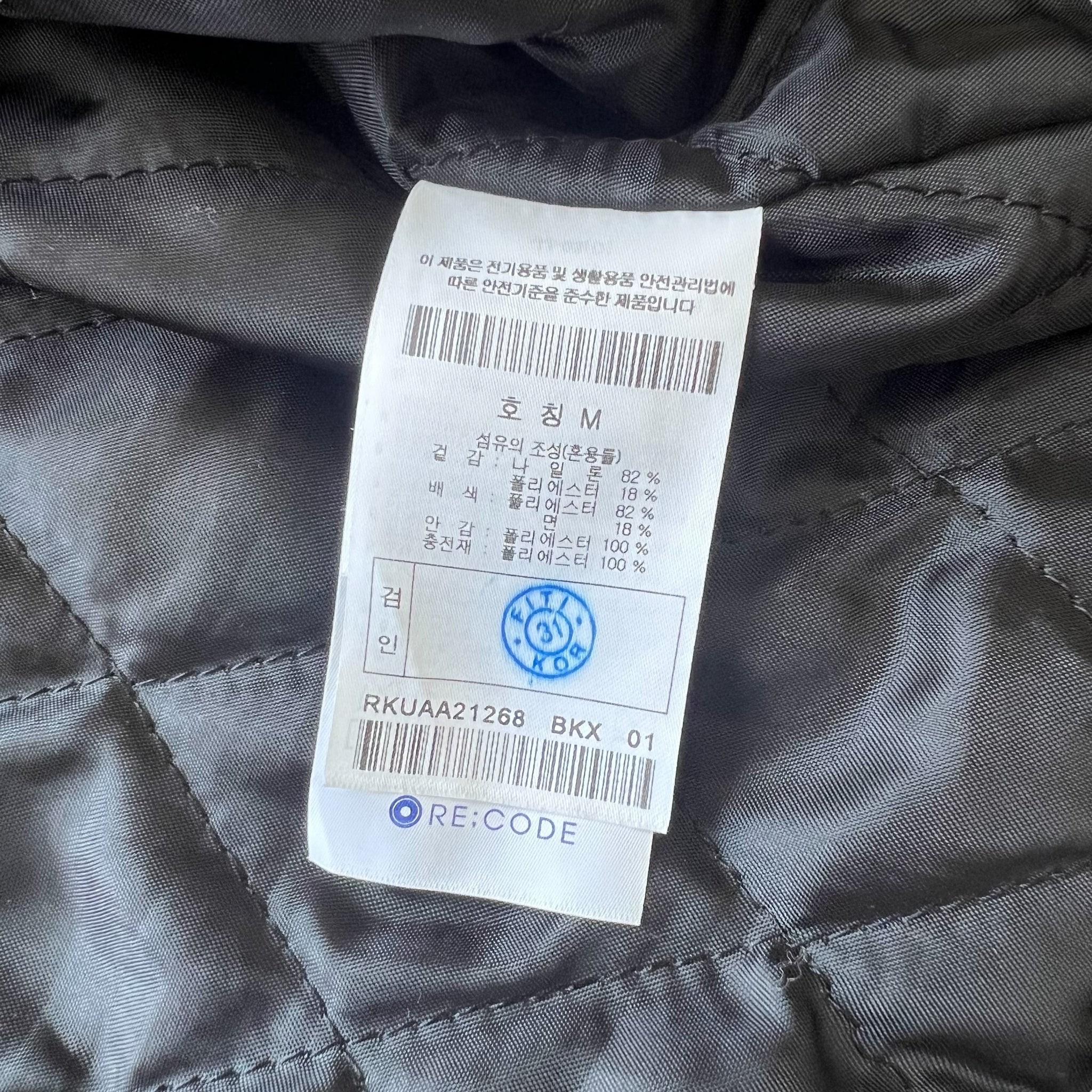 JINYONGKIM × RE CODE SUNFADED OVERSIZED BOMBER JACKET