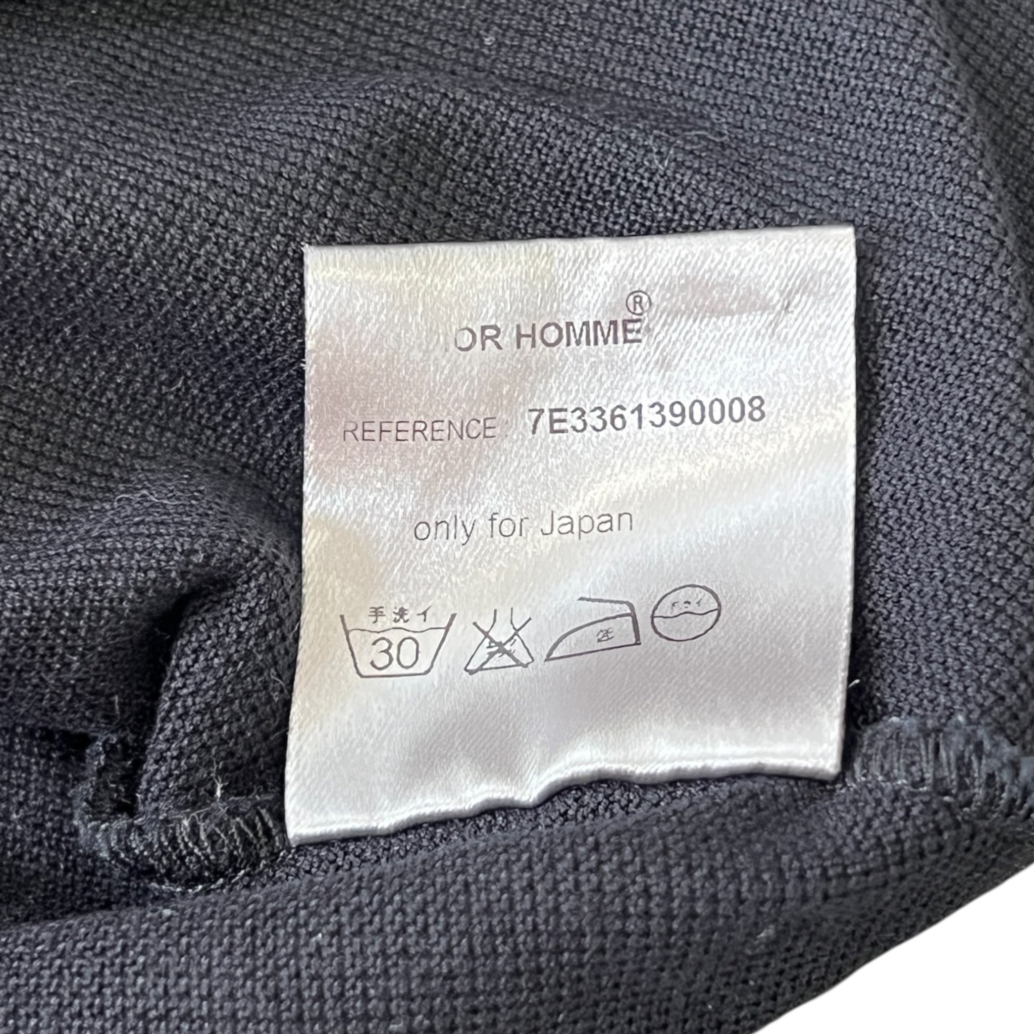 DIOR HOMME 2007SS Hedi Slimane Leather Patch Polo