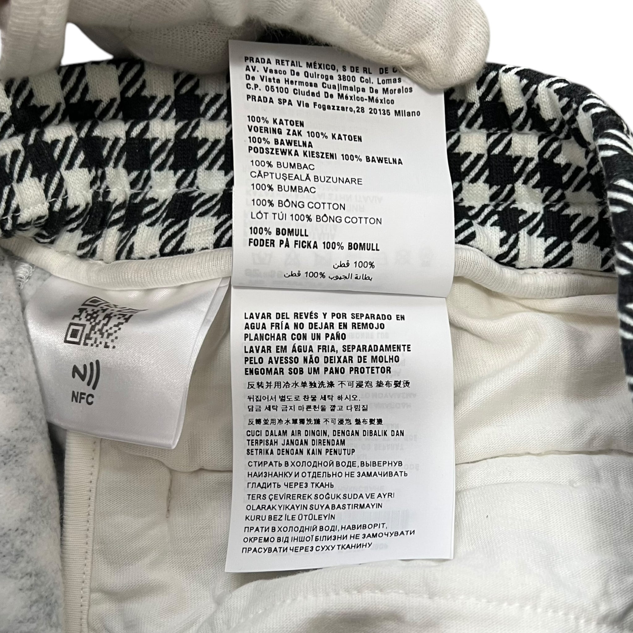 MIU MIU Check Sweat Short Jacket and Short Pants Set Up