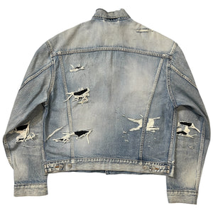 BALENCIAGA 2020AW Demna Gvasalia Distressed Denim Jacket