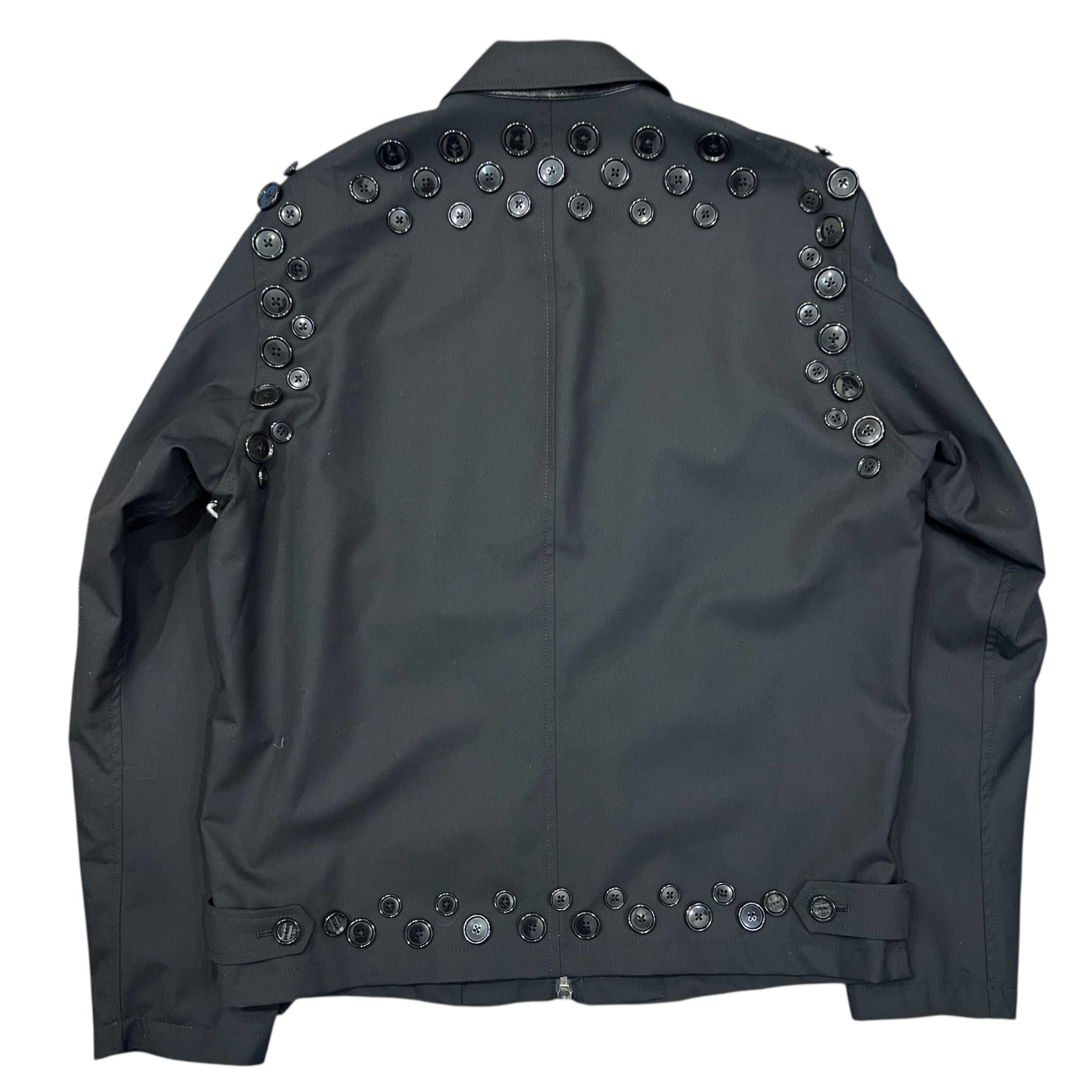 TAKAHIROMIYASHITA The Soloist. 2025SS Zip-Up Brit Jacket With Black Buttons