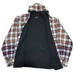 BALENCIAGA 2023SS Padded Flannel Hooded Shirt