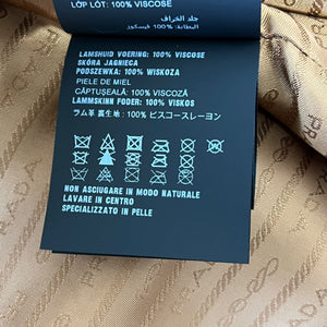 PRADA 2024AW RAF SIMONS Caramel Oversized Nappa Leather Bomber Jacket