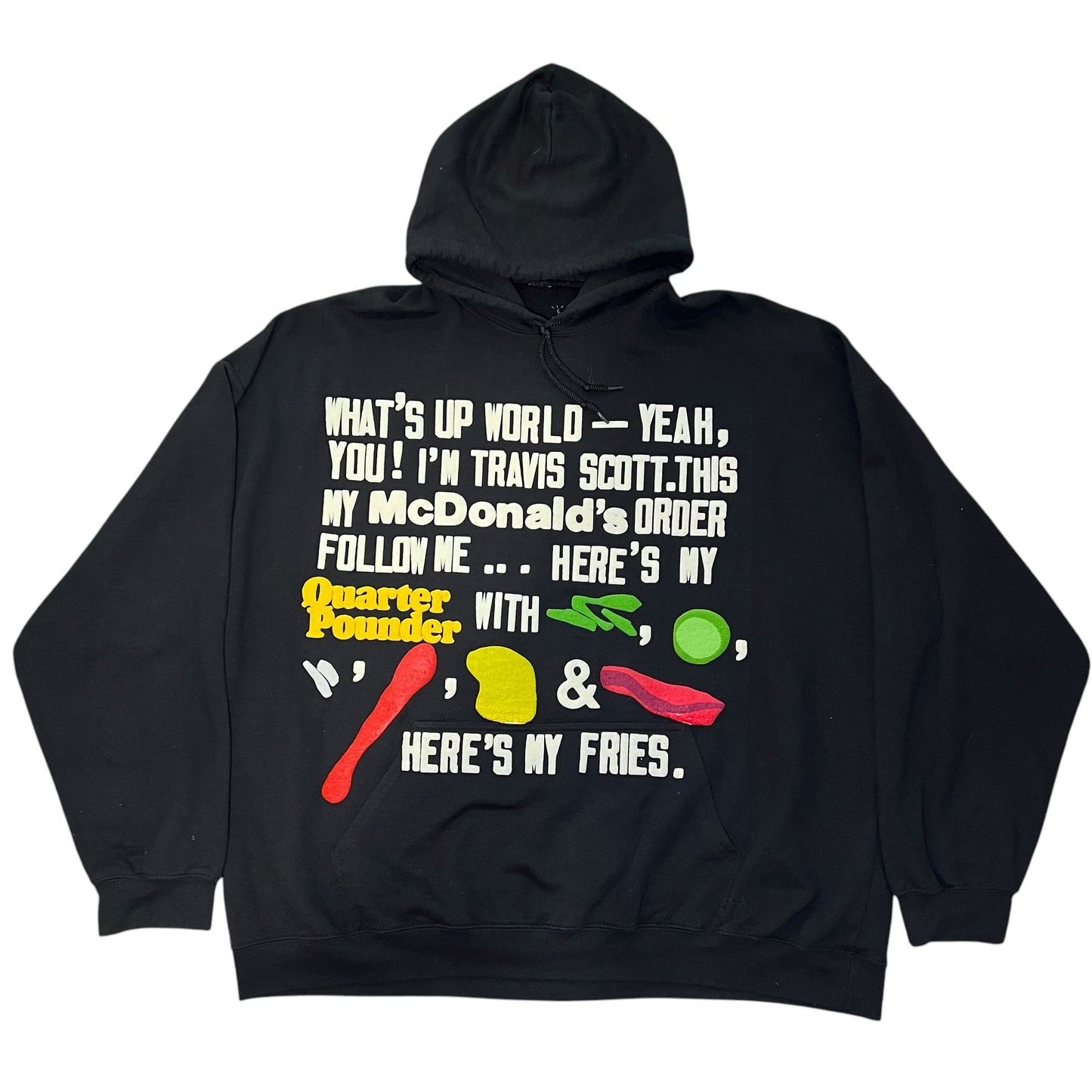 Travis Scott x McDonald's CPFM 4 CJ SCRIPT HOODIE