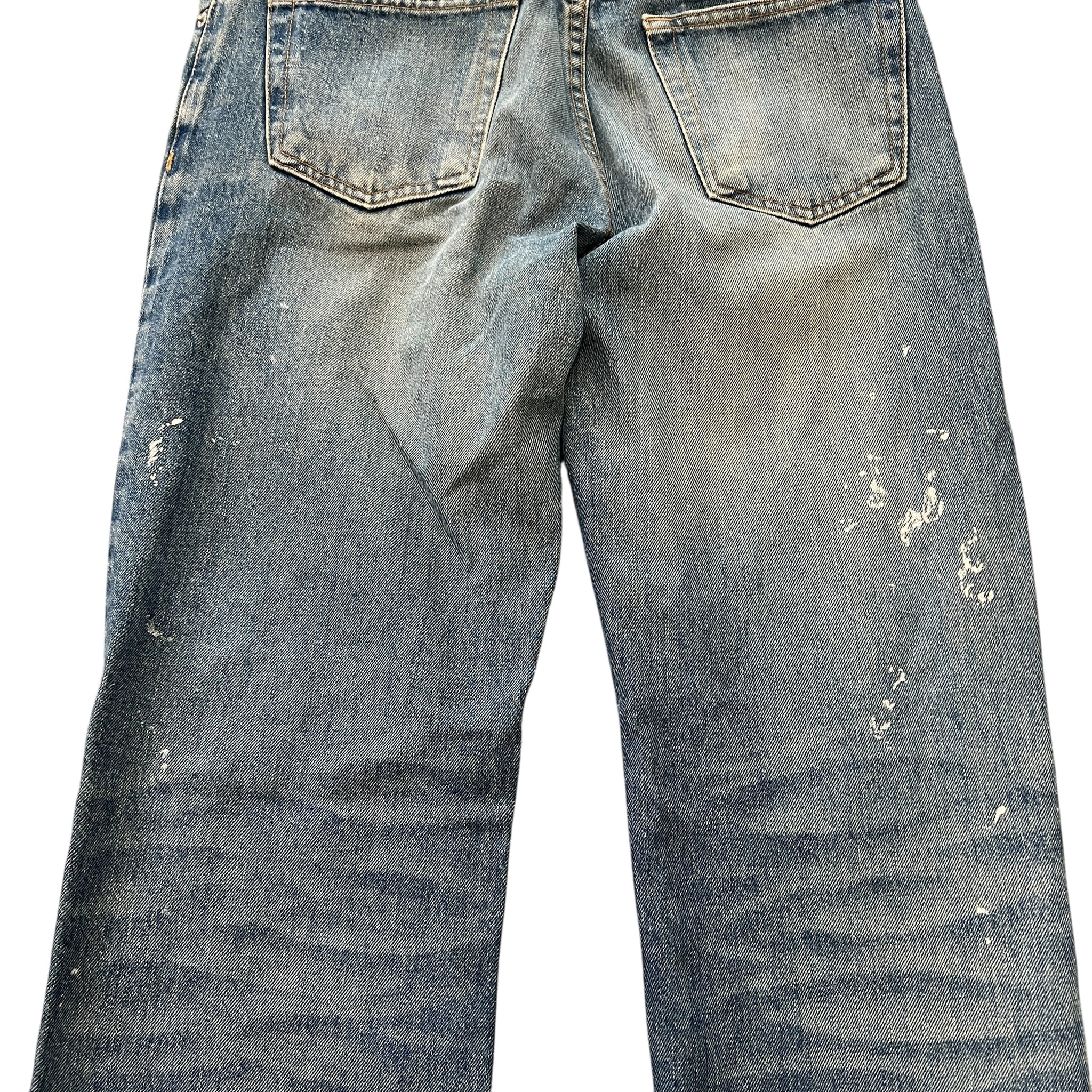 Helmut Lang 2000s Paint-Splattered Painter Jeans