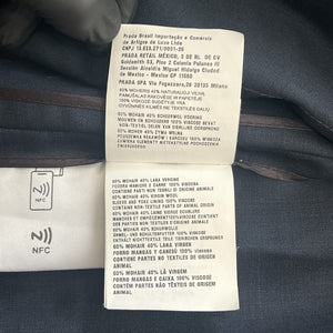 MIU MIU SS2024 Mohair-Blend Zip Blouson Jacket (Navy / Made in Italy)