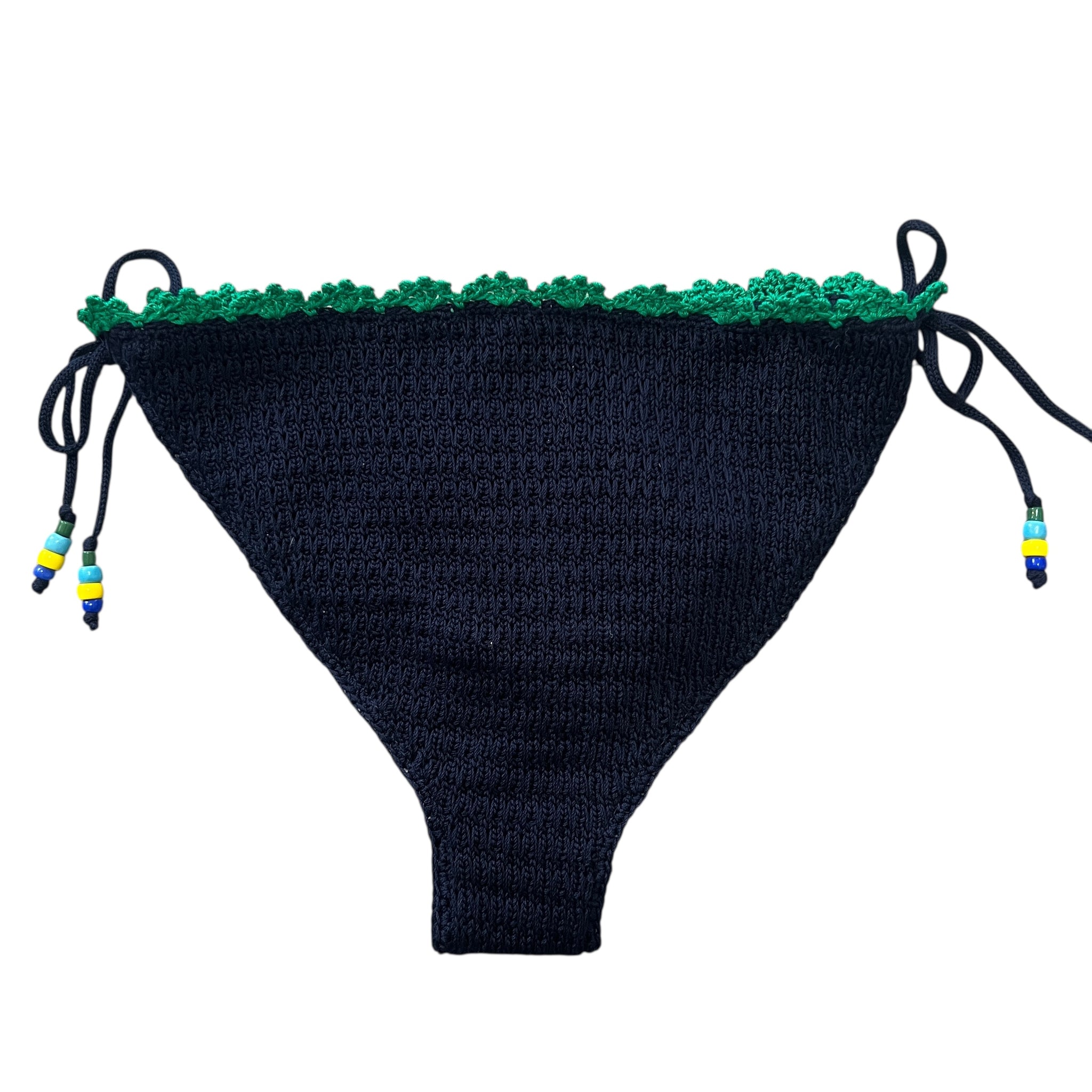 MIU MIU Beads Strap Woven Lace Bikini