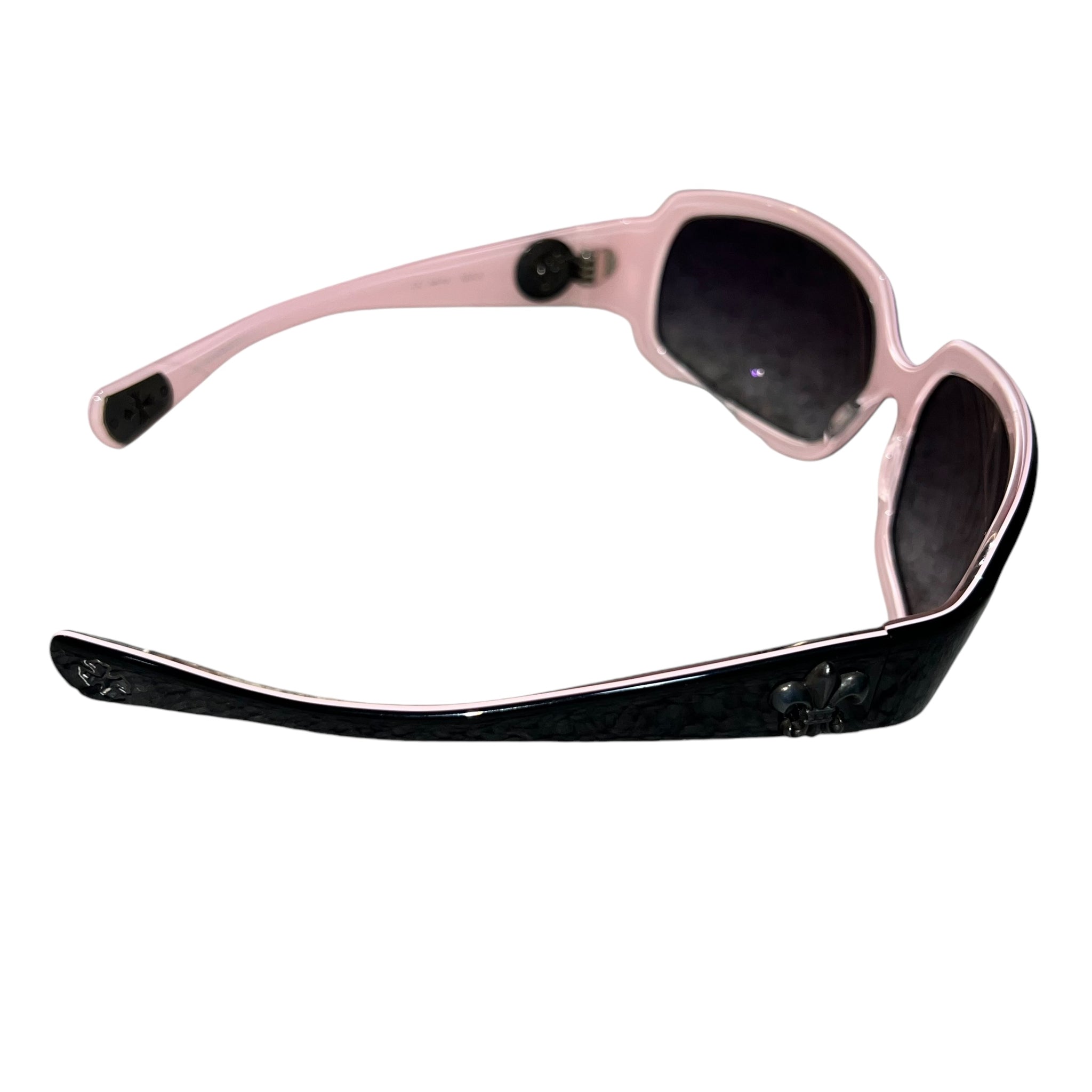 Chrome Hearts Sunglasses Cross Staring Silver