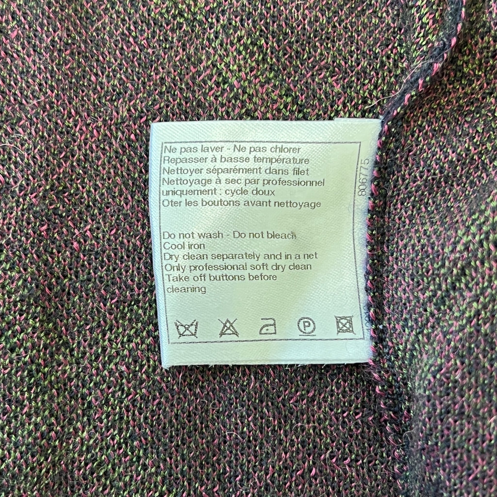 CHANEL Coco Button Cachemire Silk Cardigan