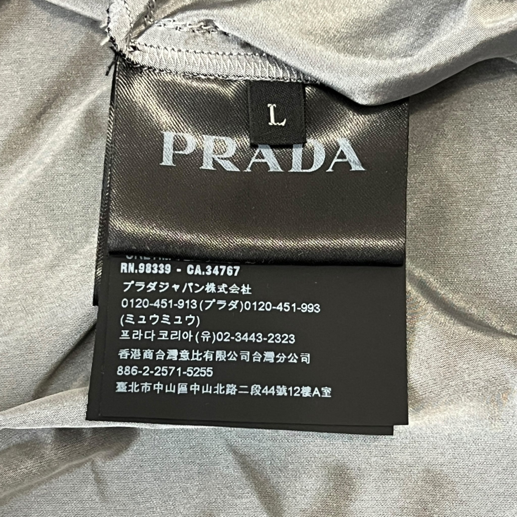 PRADA 2022AW RAF SIMONS Silk All In One Triangle Plate Jumpsuit