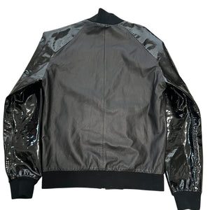 MUGLER Rubber Hybrids Zip-up Bomber Jacket