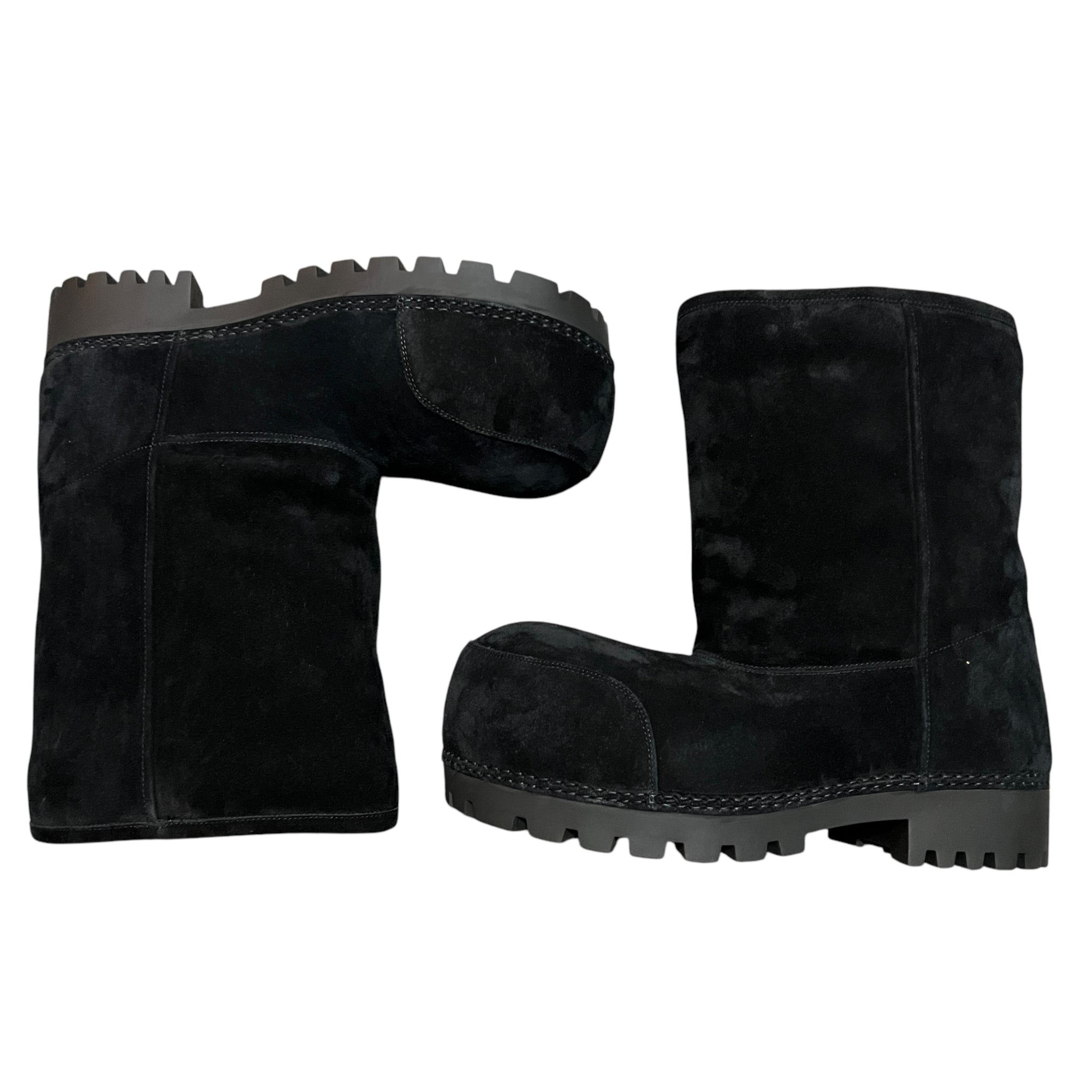 BALENCIAGA 2024 Fall Collection ALASKA FUR LOW BOOT SUEDE FAKE SHEARING
