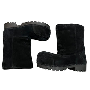 BALENCIAGA 2024 Fall Collection ALASKA FUR LOW BOOT SUEDE FAKE SHEARING