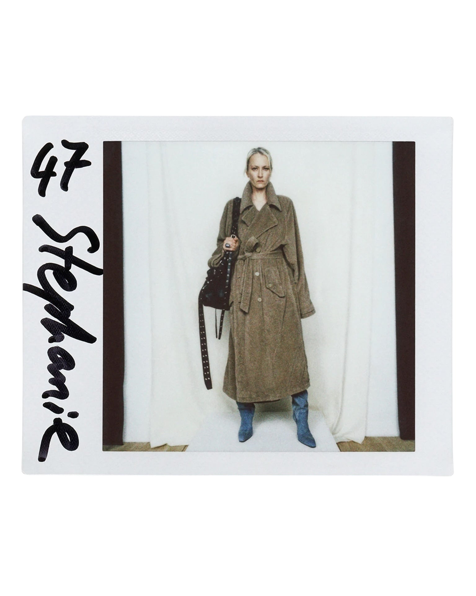 BALENCIAGA 2022 Fall Demna Gvasalia Calfskin Leather Emo Bucket Bag XS Black