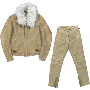 ラ*ト様 99aw helmut lang astro biker pants HELMUT LANG 1999AW Vintage Moleskin Astro Biker Pants